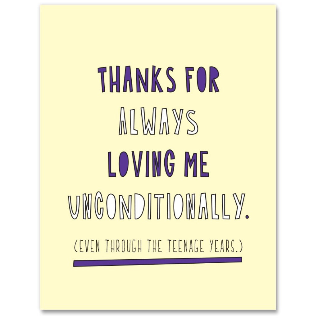 Loving Me Unconditionally Card