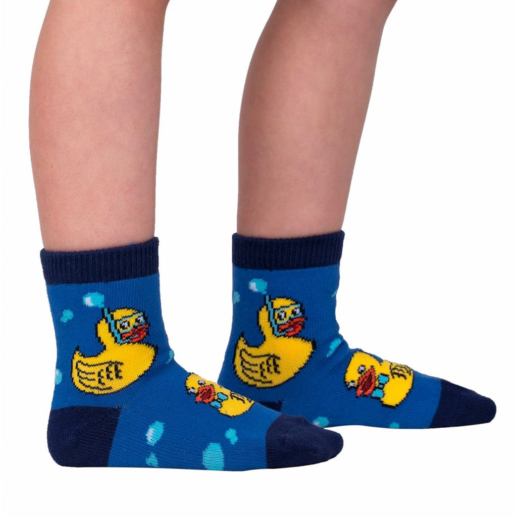Lucky Duckies Toddler Crew Socks