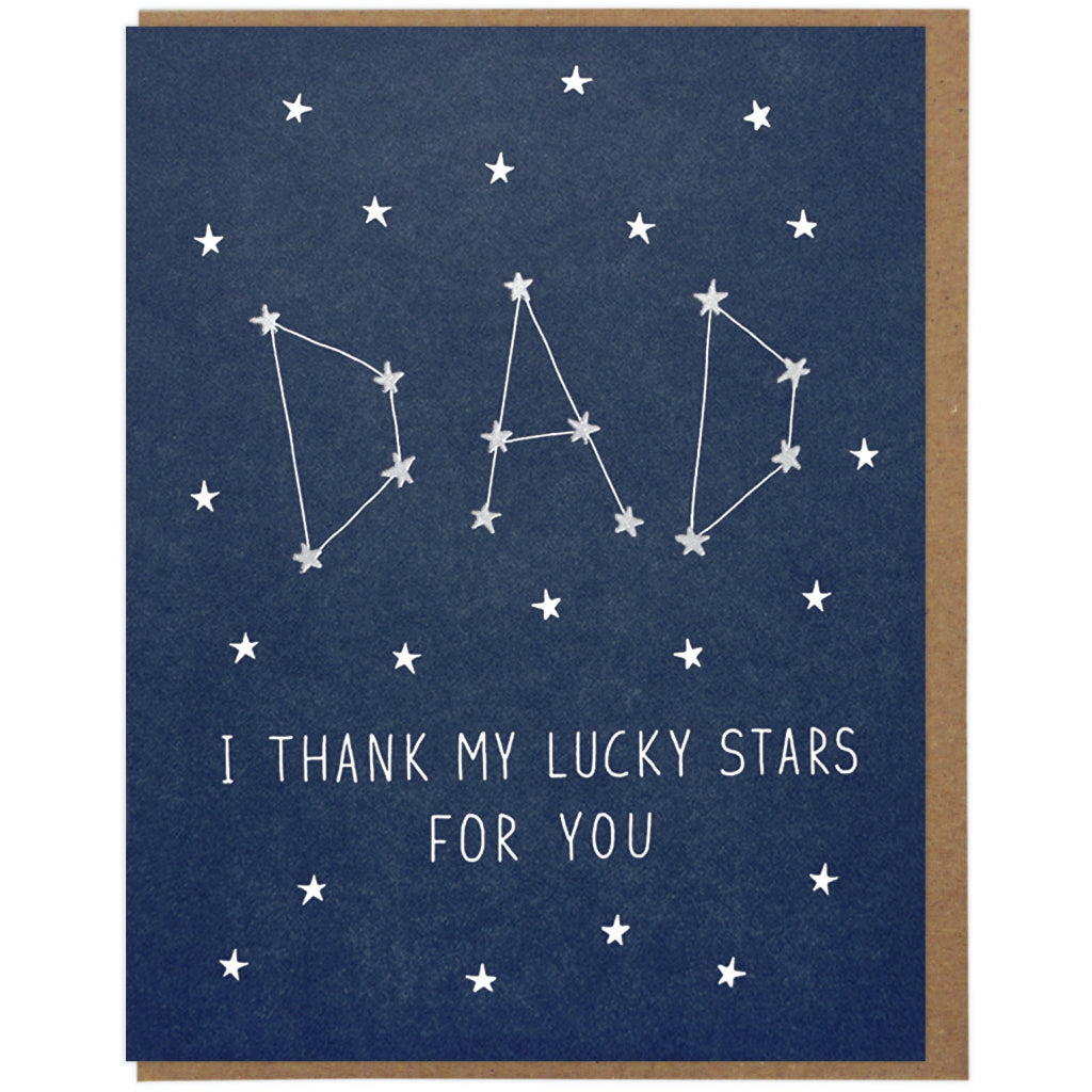 Lucky Stars Dad Card