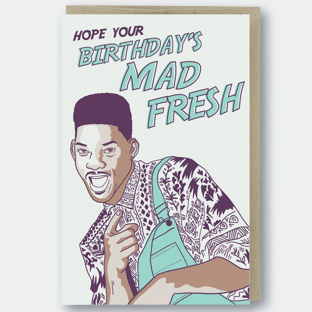 Mad Fresh Prince Birthday Card