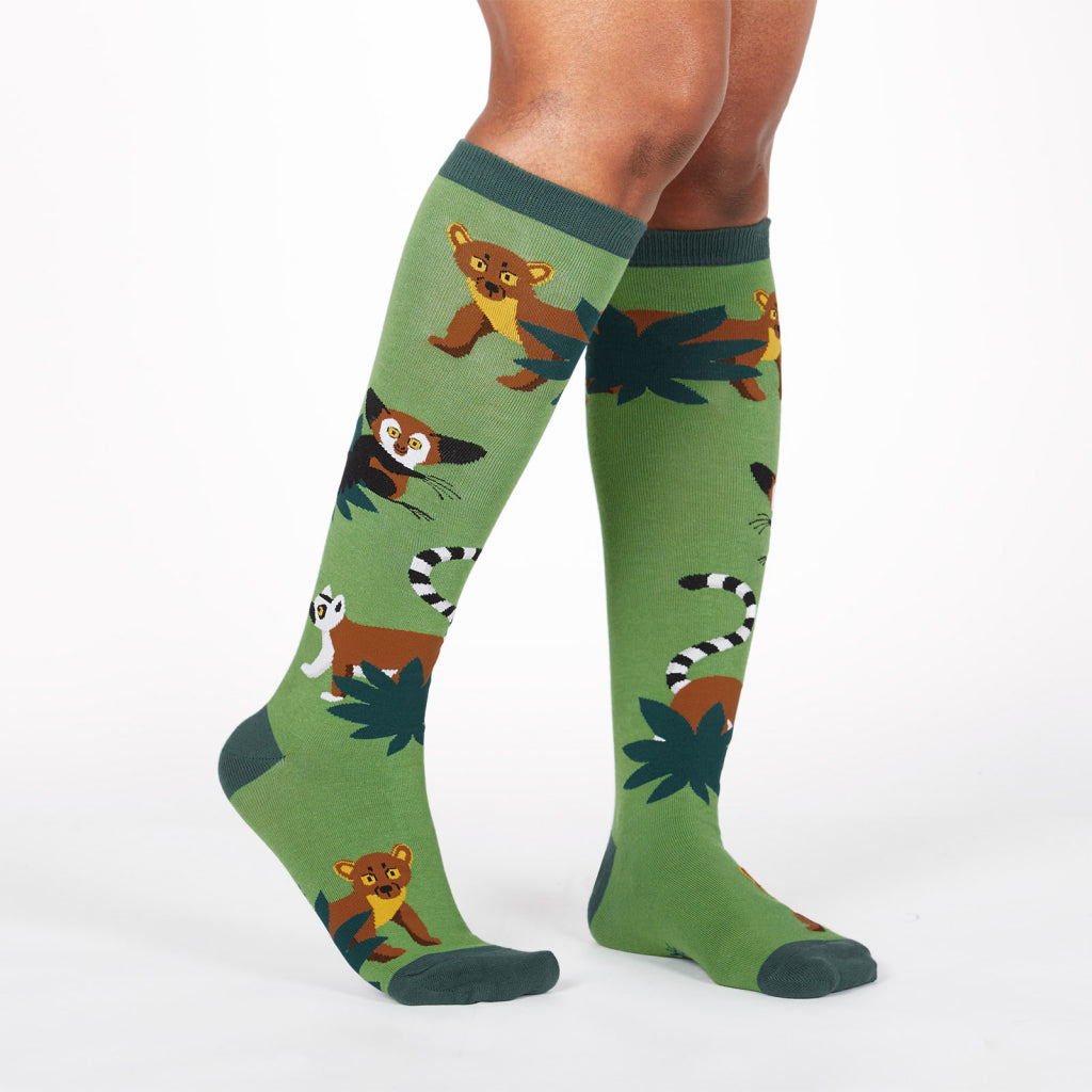 Madagascar Managerie Knee Socks by Sock It To Me – Outer Layer