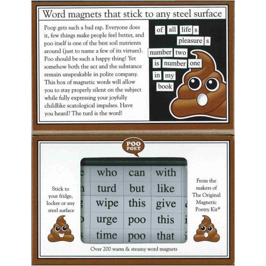Magnetic Poetry Poo Open