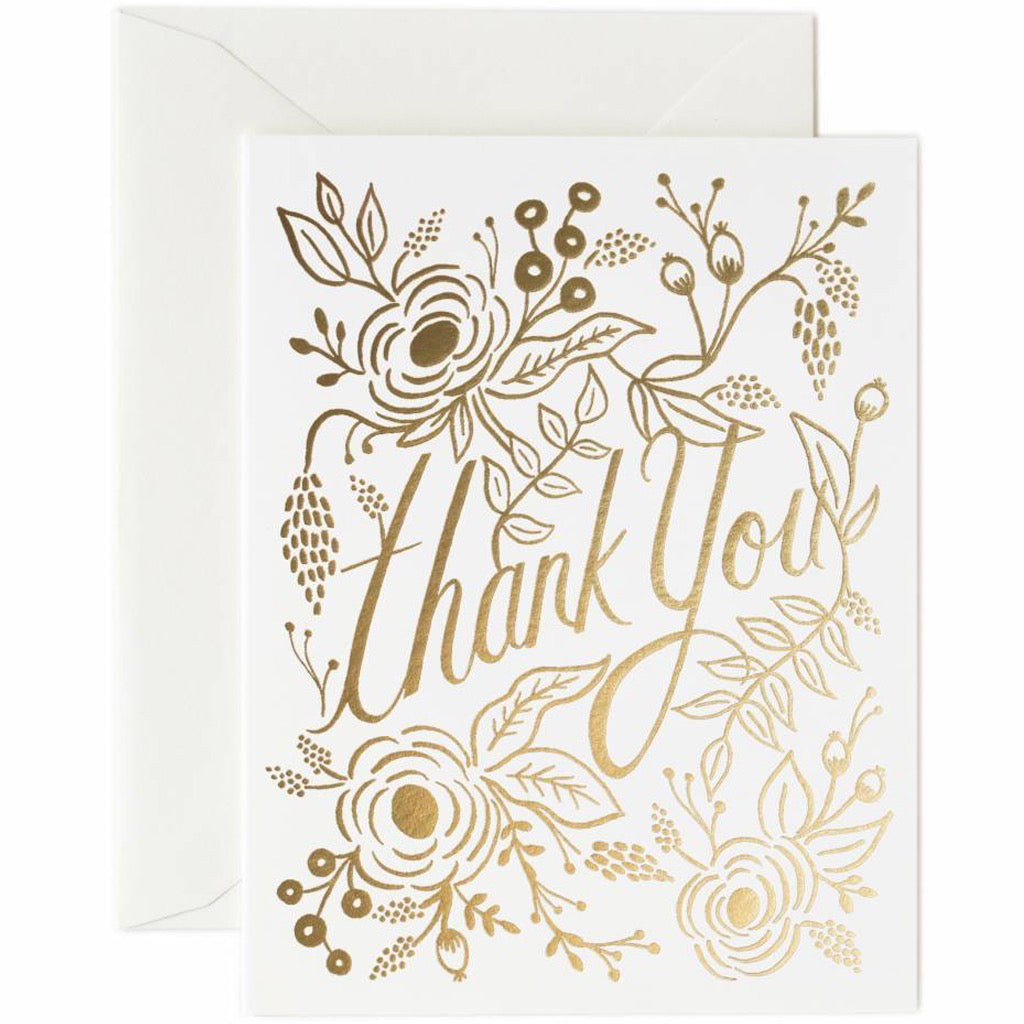 Marion Gold Thank You Card