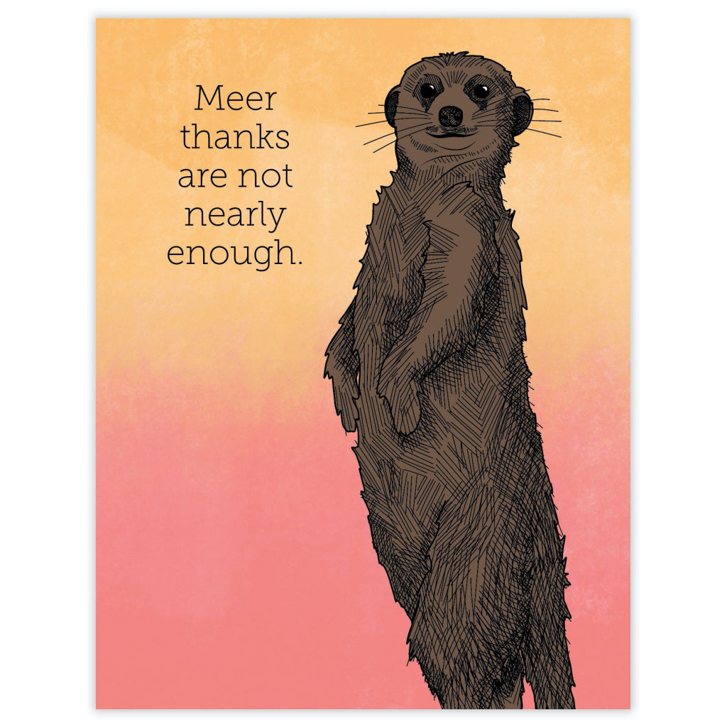 Meerkat Thank You Card