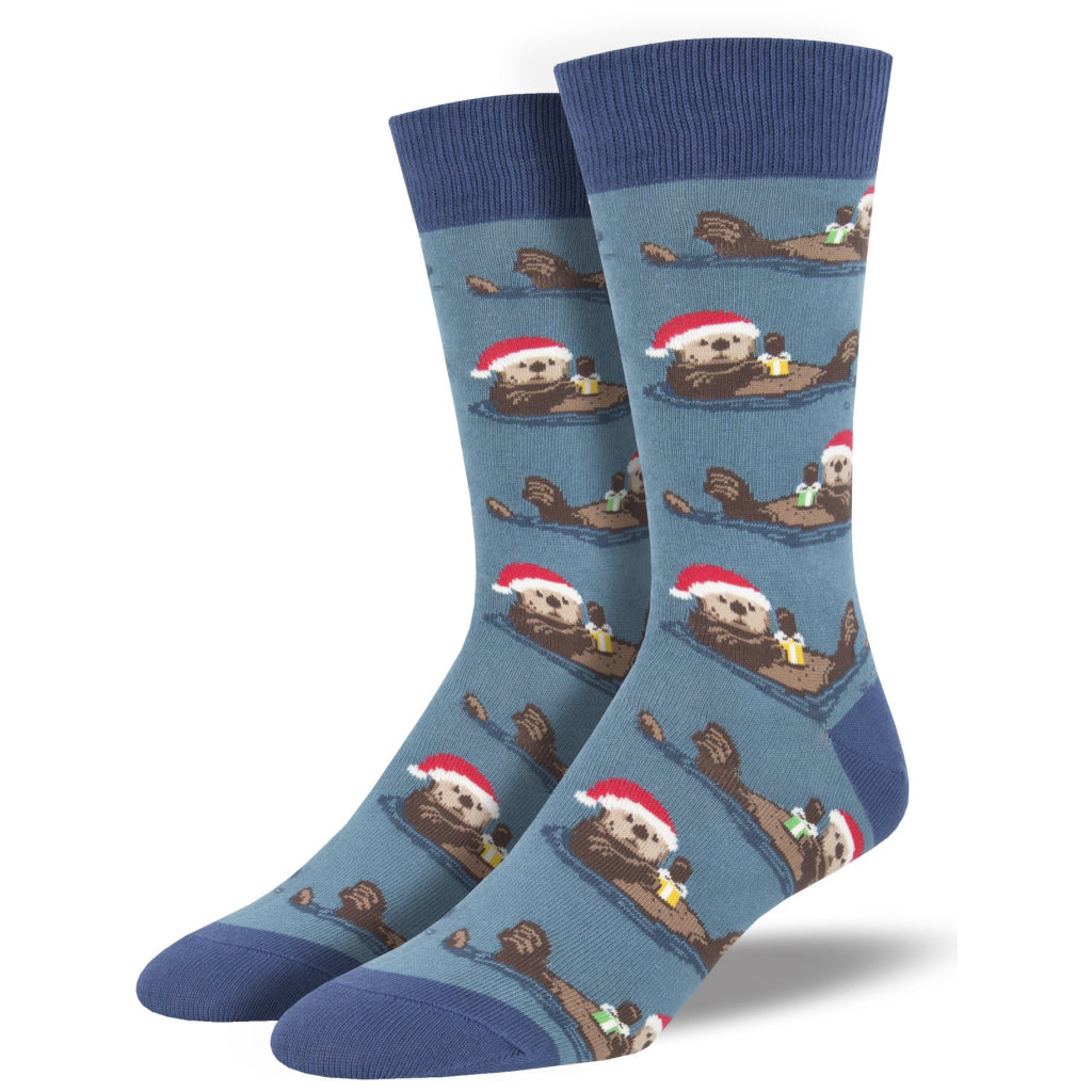 Men's Otterly Merry Socks Blue