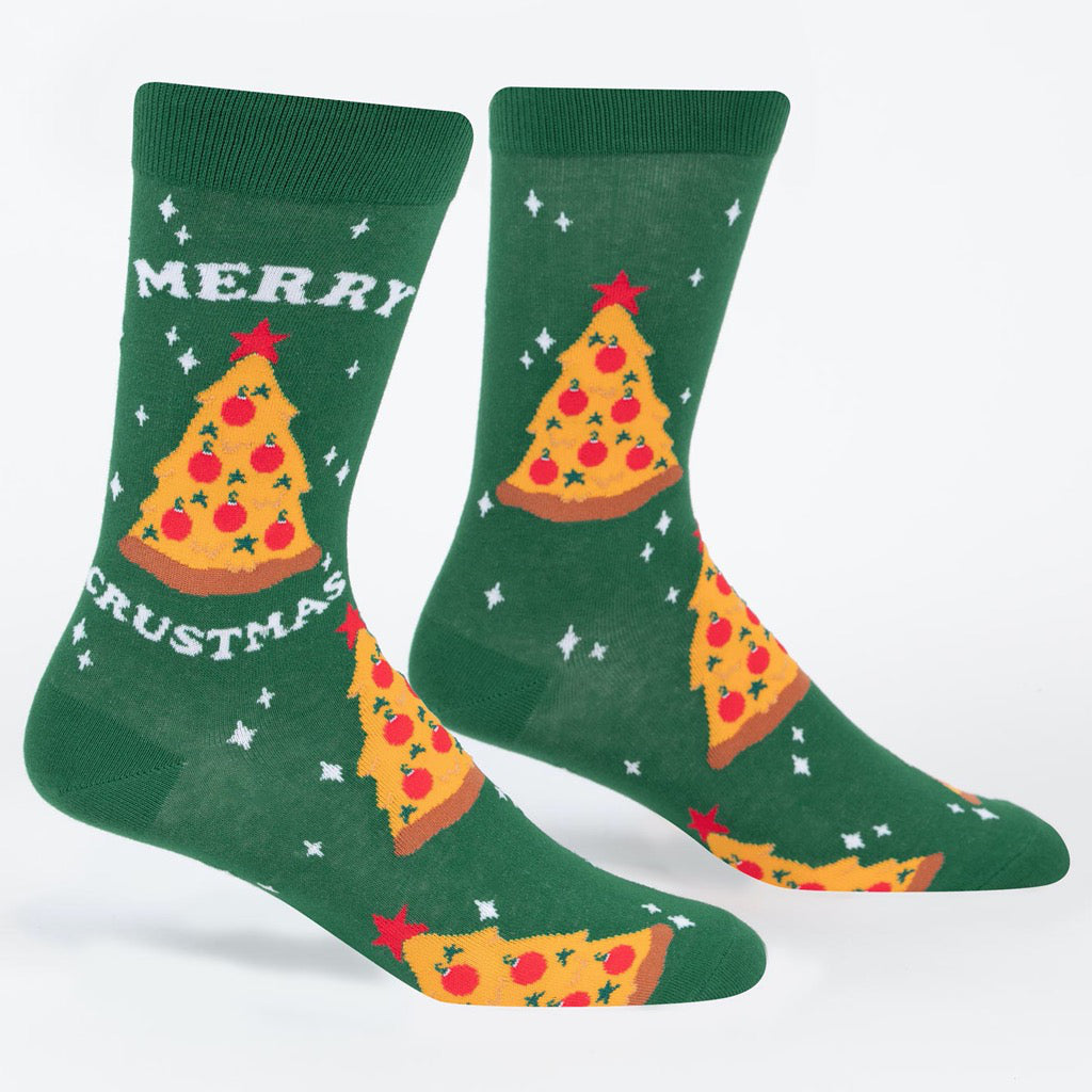 Merry Crustmas Men's Crew Socks