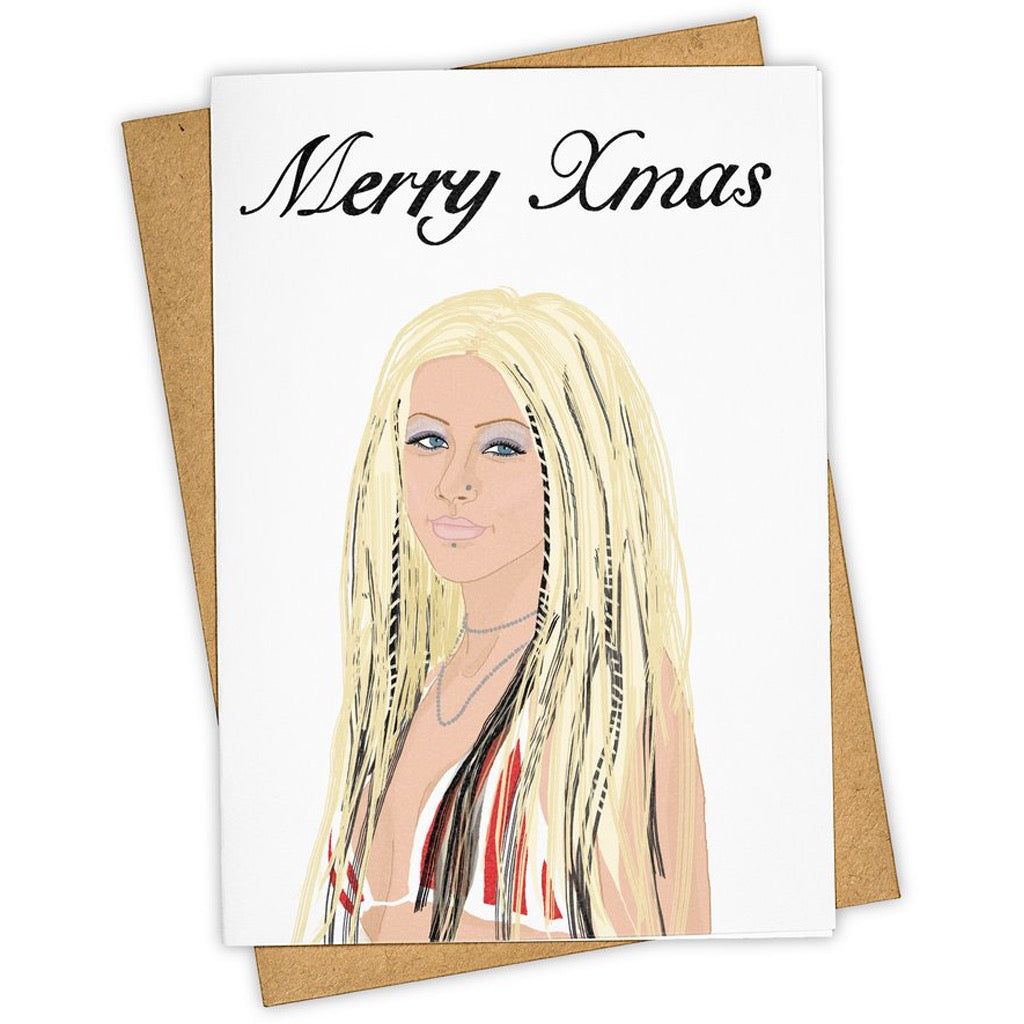 Merry Xmas Christina Aguilera Card