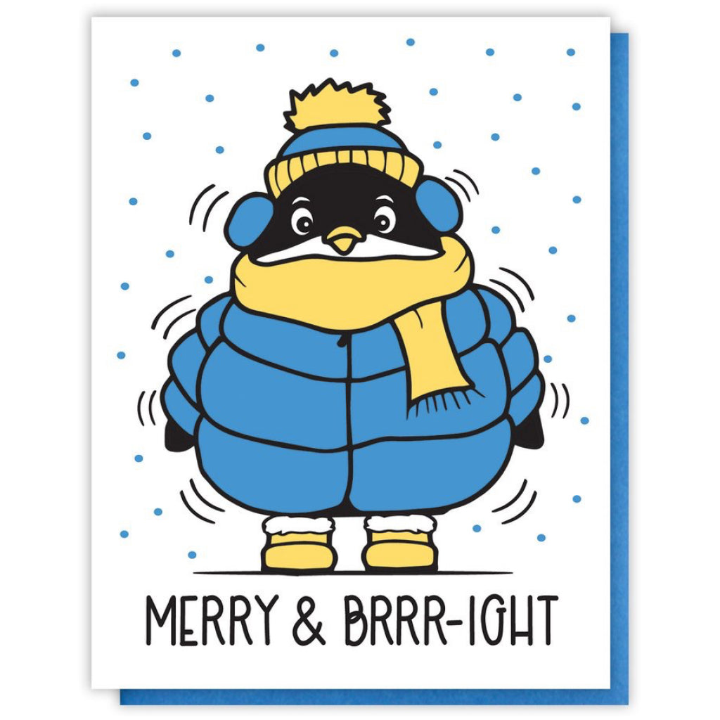 Merry & Bright Penguin Card