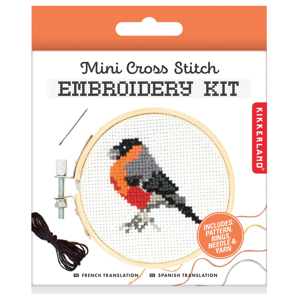 Mini Cross Stitch Embroidery Kit - Bird