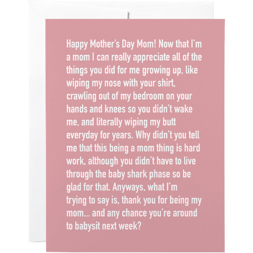 Mom To Mom Chatty Cathy Card
