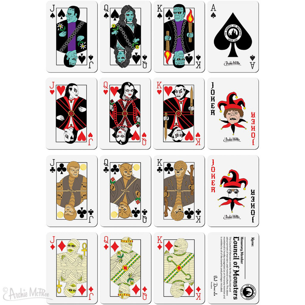 Monster Playing Cards Sample
