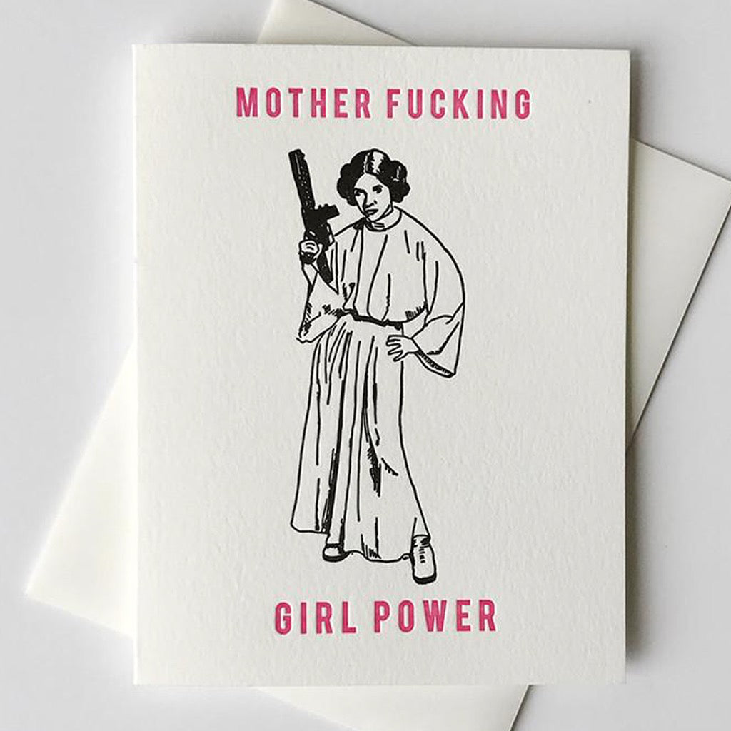 Mother Fucking Girl Power Leia Card