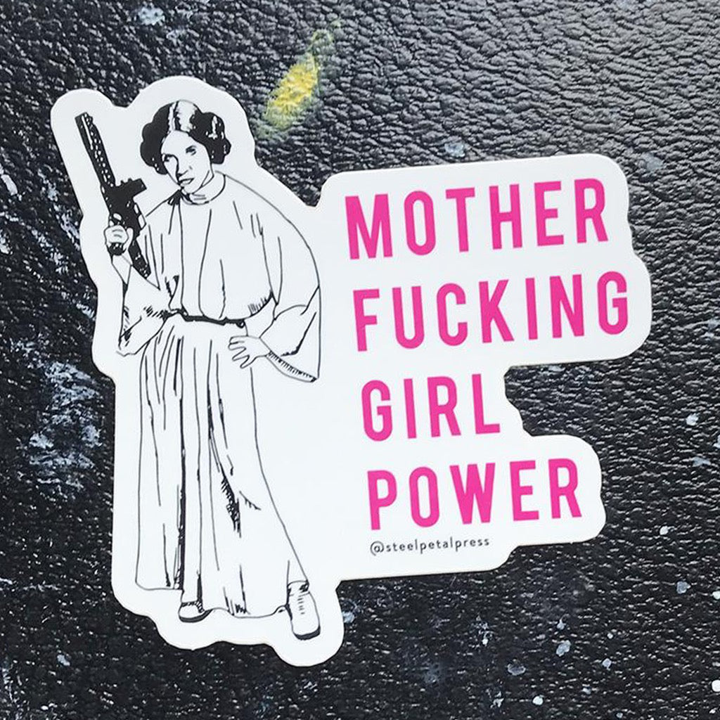 Mother Fucking Girl Power Leia Sticker