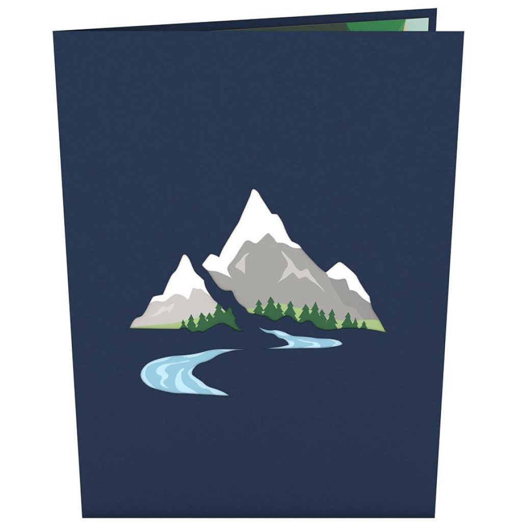 Mountains 3D Pop Up Card Cover