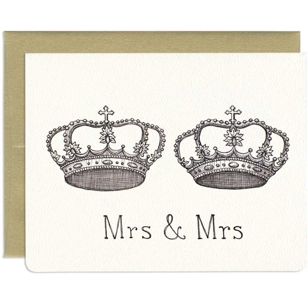 Mrs. & Mrs. Crowns Card