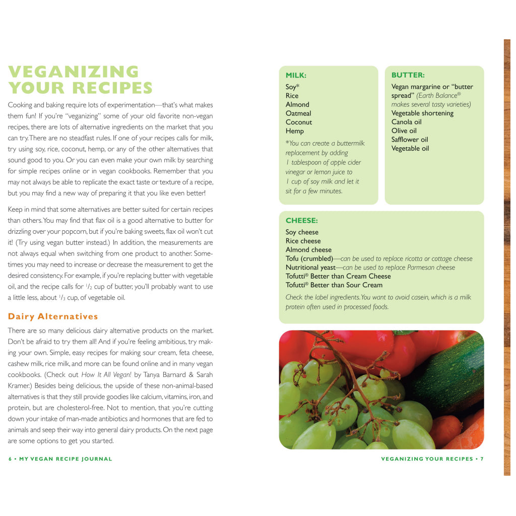 My Vegan Recipe Journal Inside