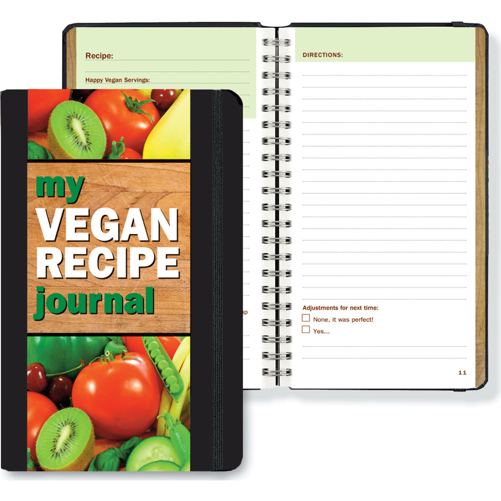 My Vegan Recipe Journal Sample pages