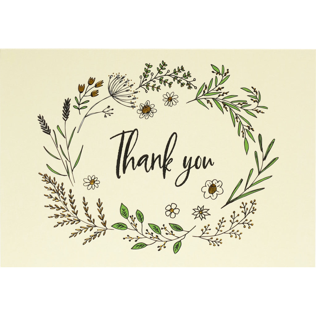 Native Botanicals Thank You Boxed Cards