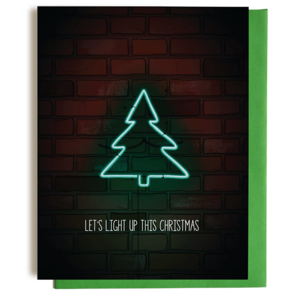Neon Christmas Card