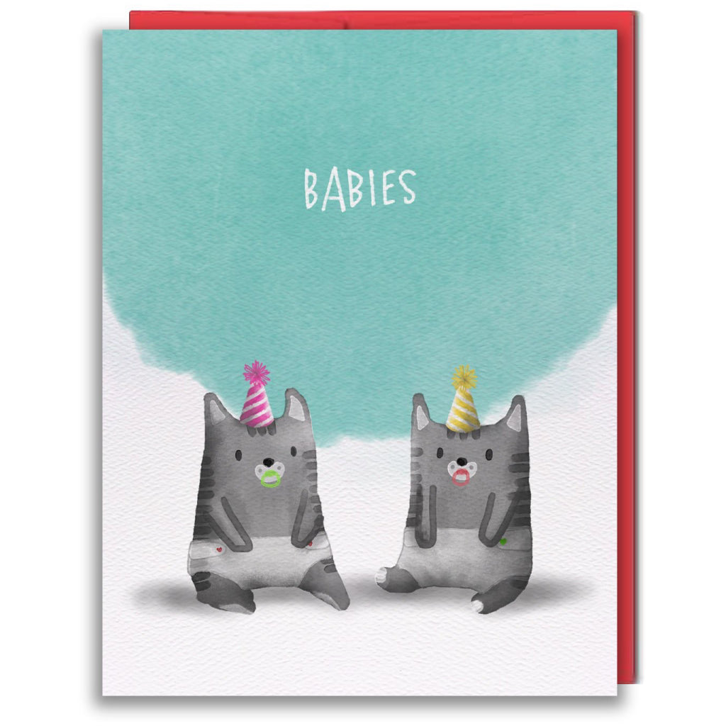 New Babies Twins Card