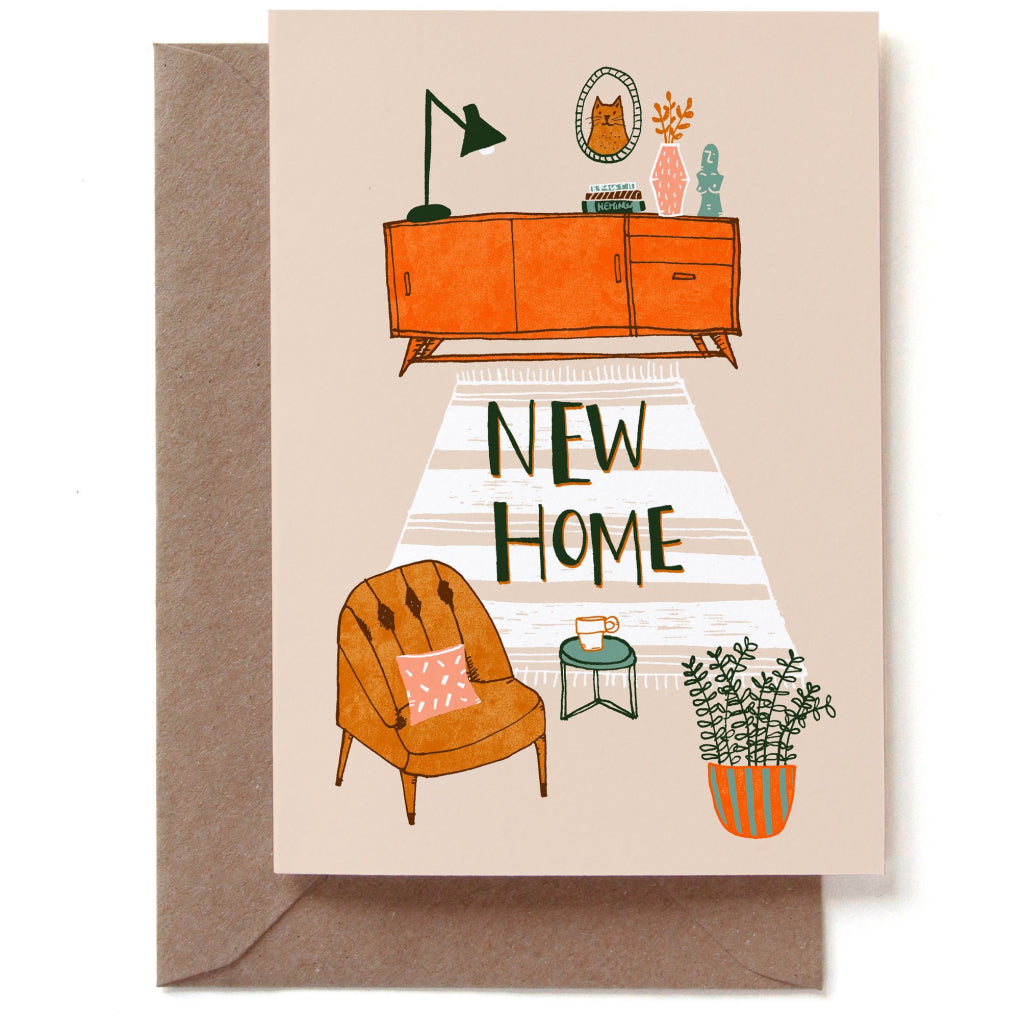 New Home Living Room Card