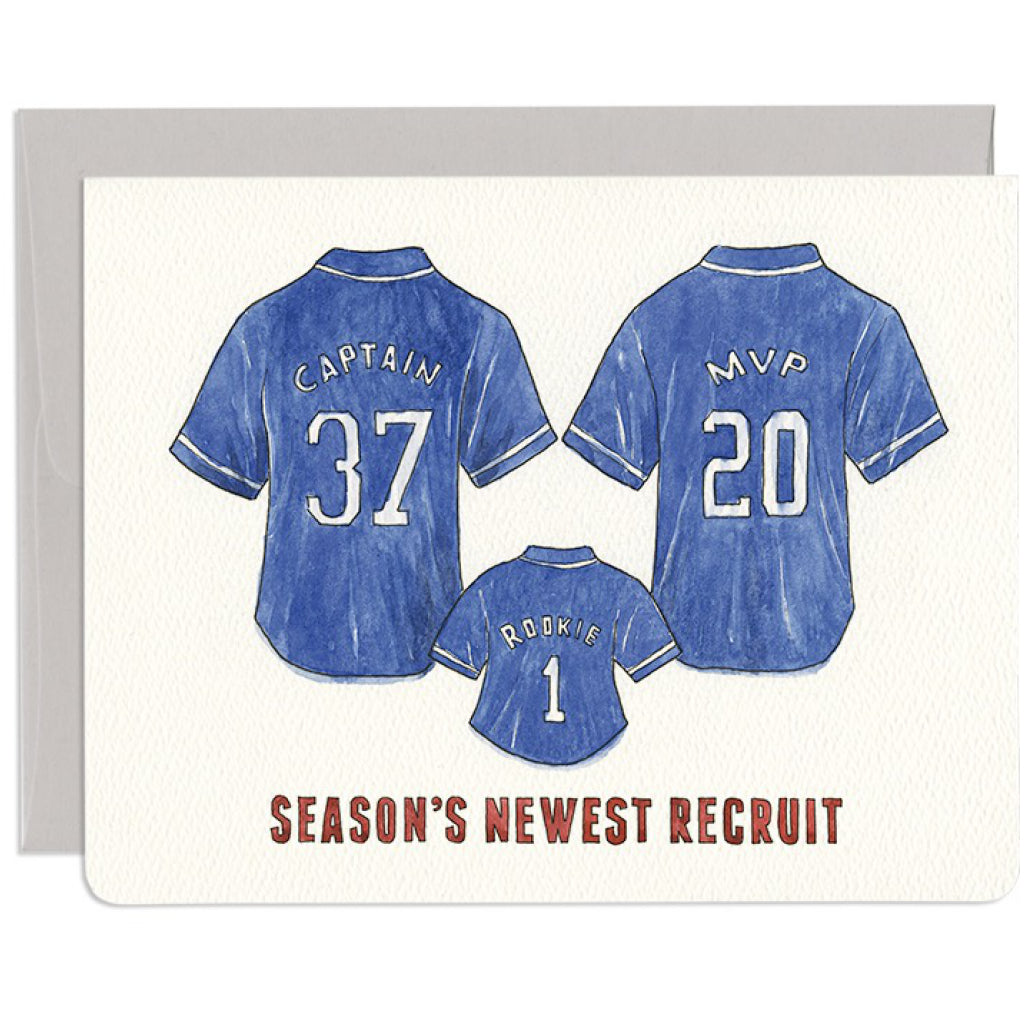 New Recruit Jerseys Baby Card