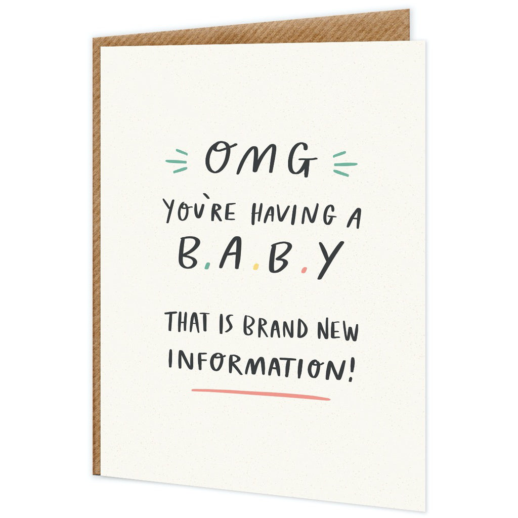 OMG You're Having A Baby Card