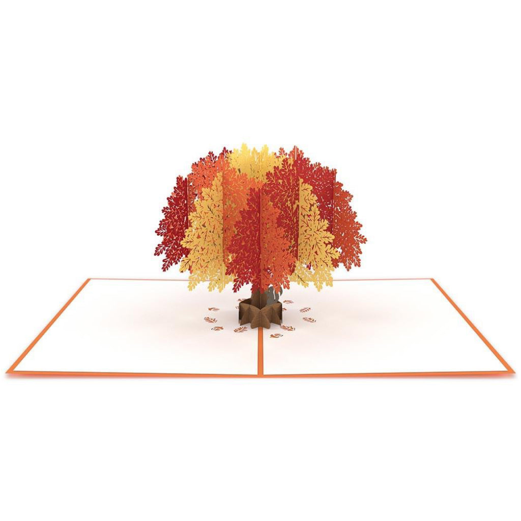 Oak Tree 3D Pop Up Card Full view