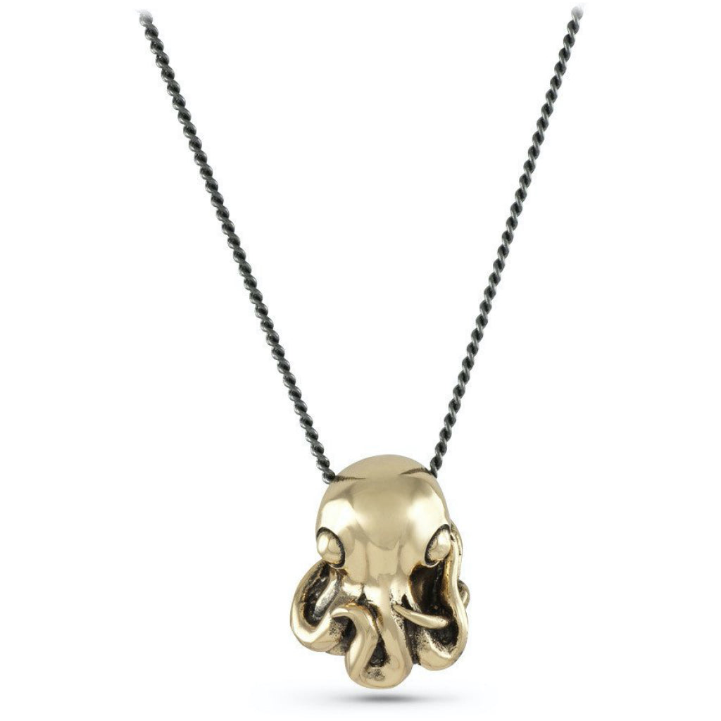 Octopus Bronze Necklace