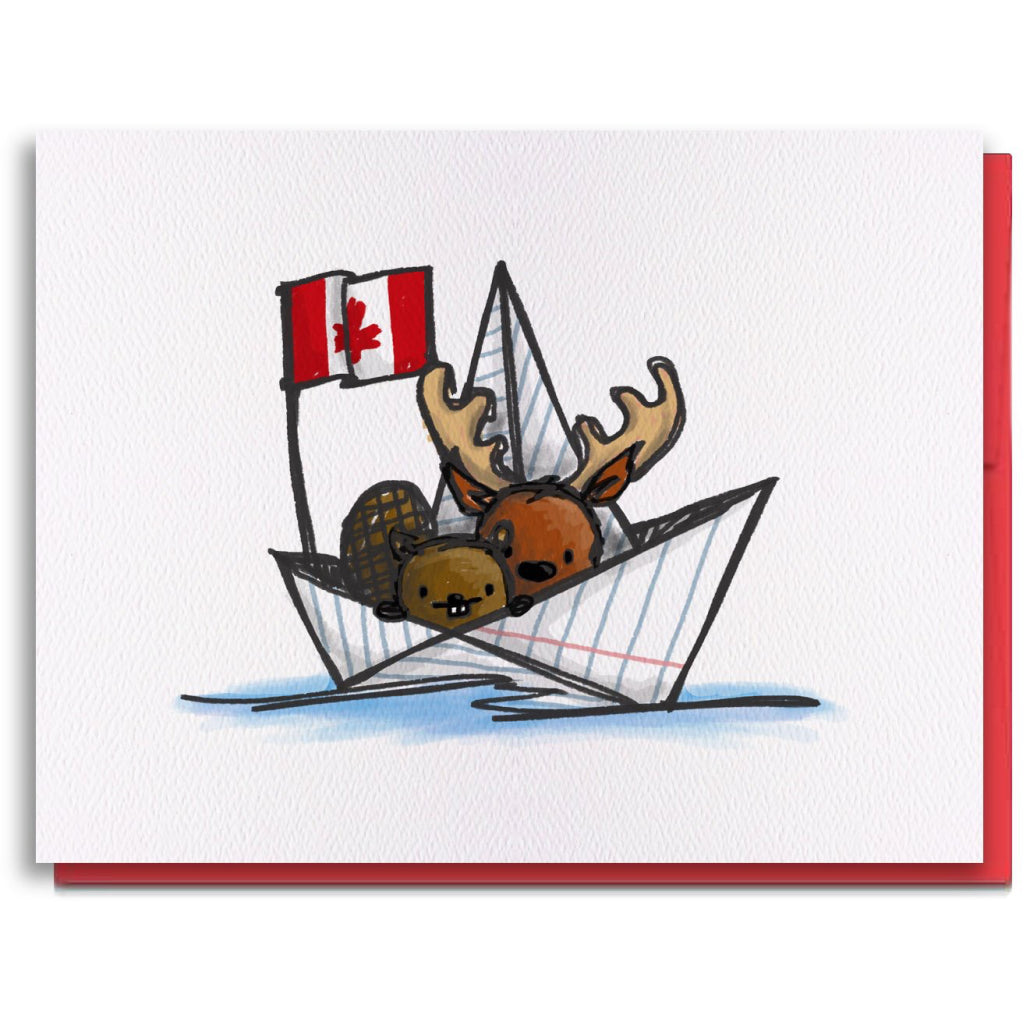 Oh Canada Boat Card