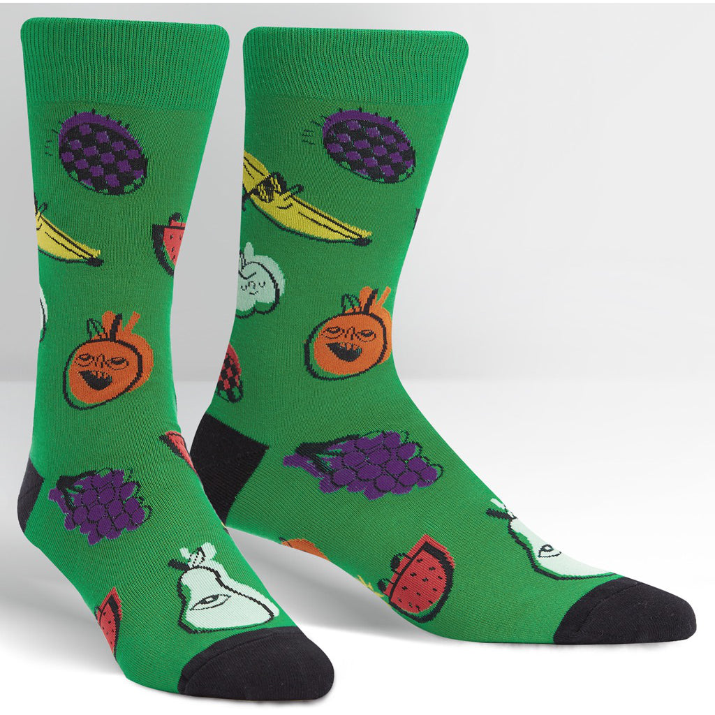 One Eyed Fruit Men's Crew Socks.