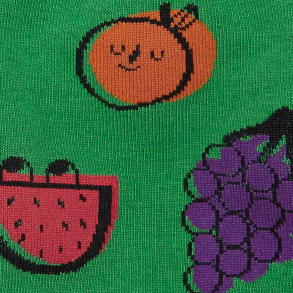 Detail of One Eyed Fruit Men's Crew Socks.