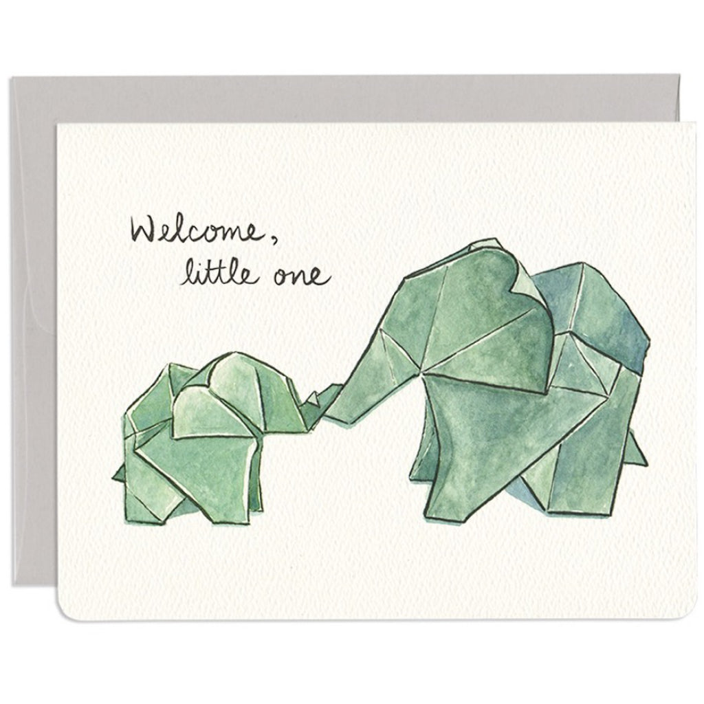 Origami Elephants Card