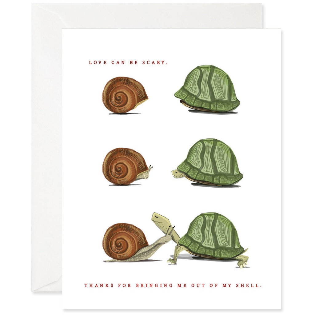 Out Of My Shell Snail & Turtle Card