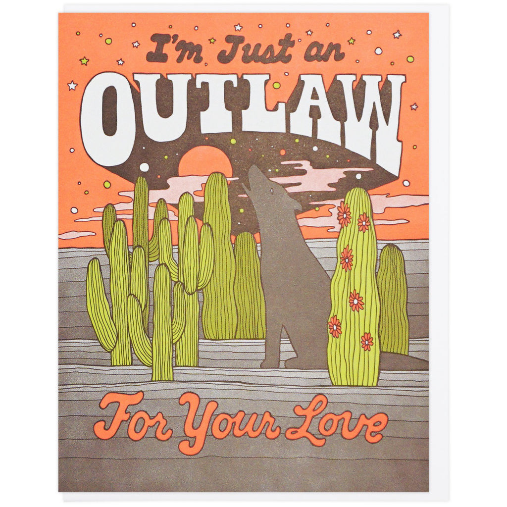 Outlaw For Your Love Card