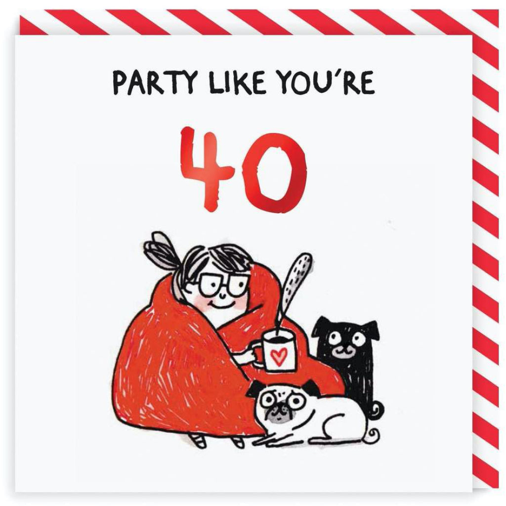 Party Like You're 40 Birthday Card