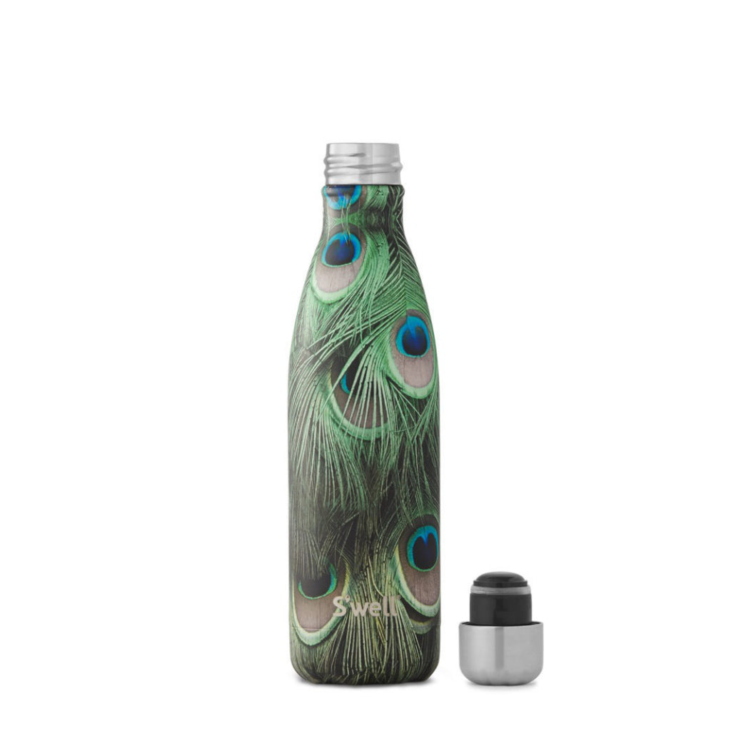 Lid of Peacock Water Bottle 17oz 500ml.