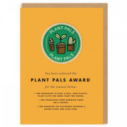 Plant Pals Award Patch Card