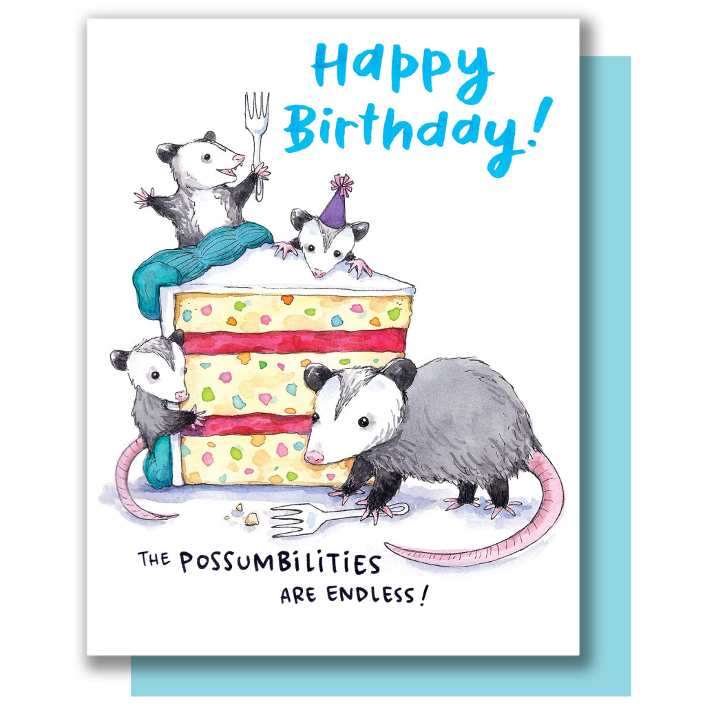 Possum Birthday Card