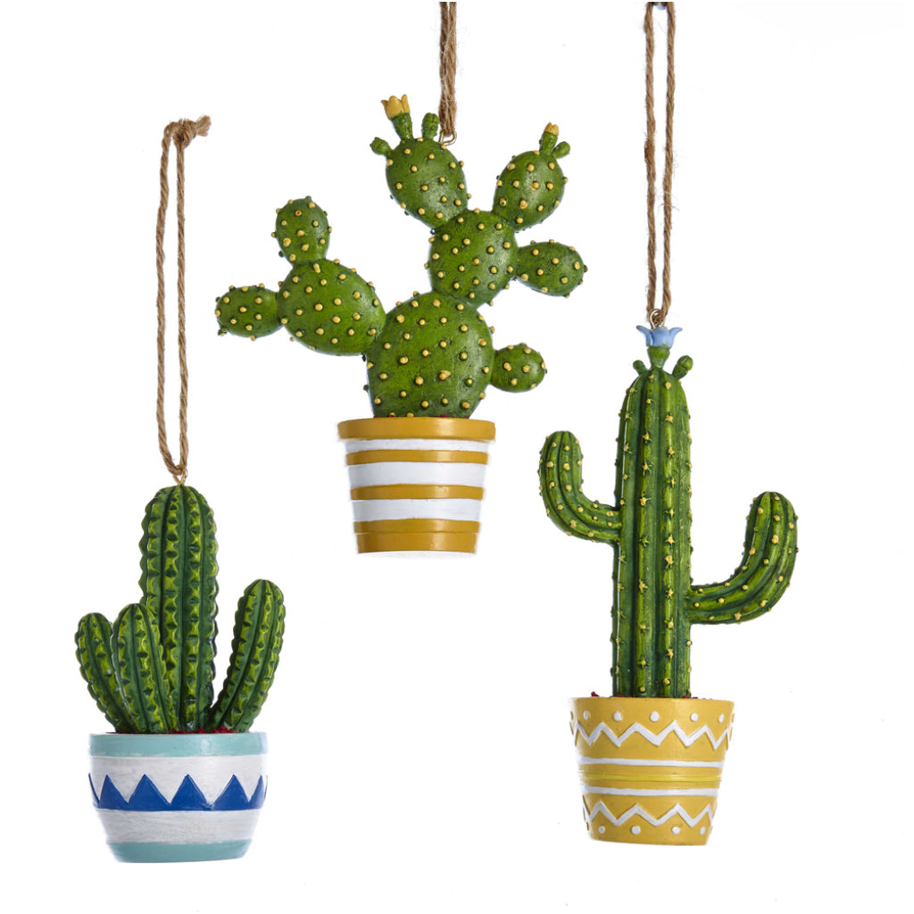 Potted Cactus Ornament