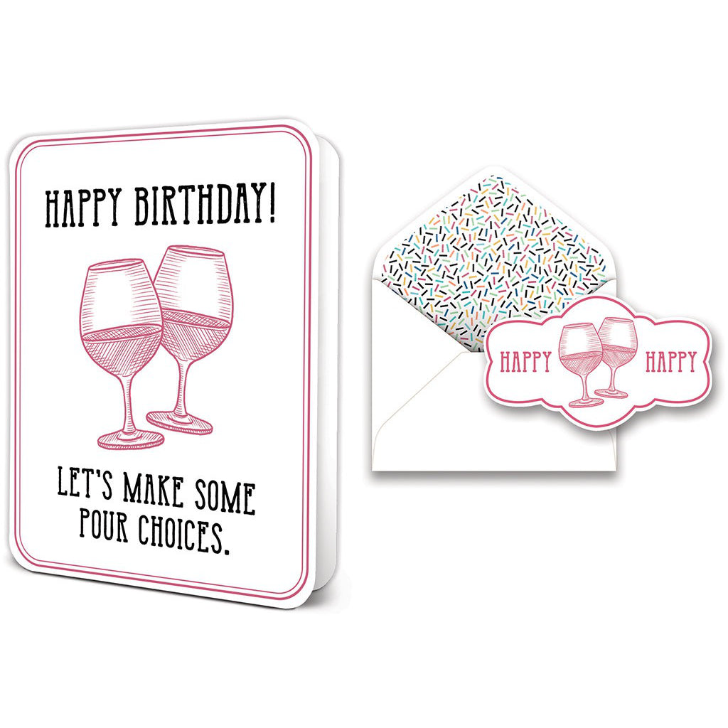 Pour Choices Birthday Card Set