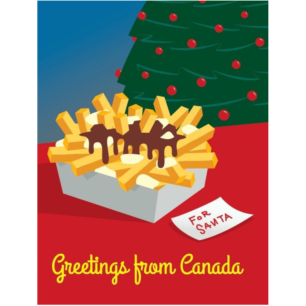 Poutine Greetings From Canada Card