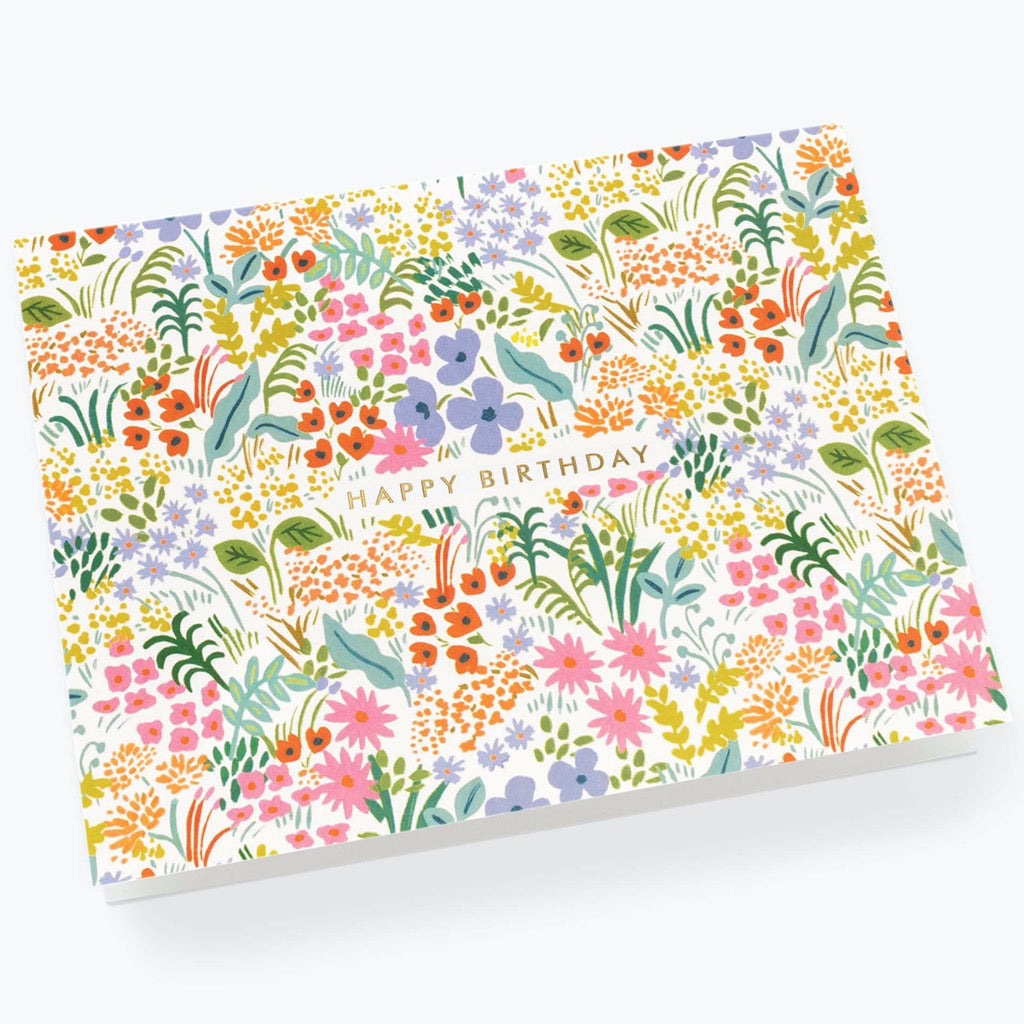 Prairie Floral Pastel Birthday Card