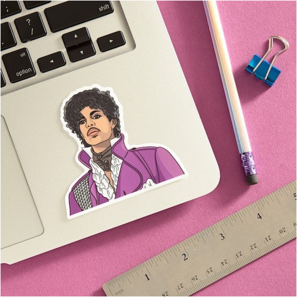Prince Purple Jacket Sticker Lifestyle