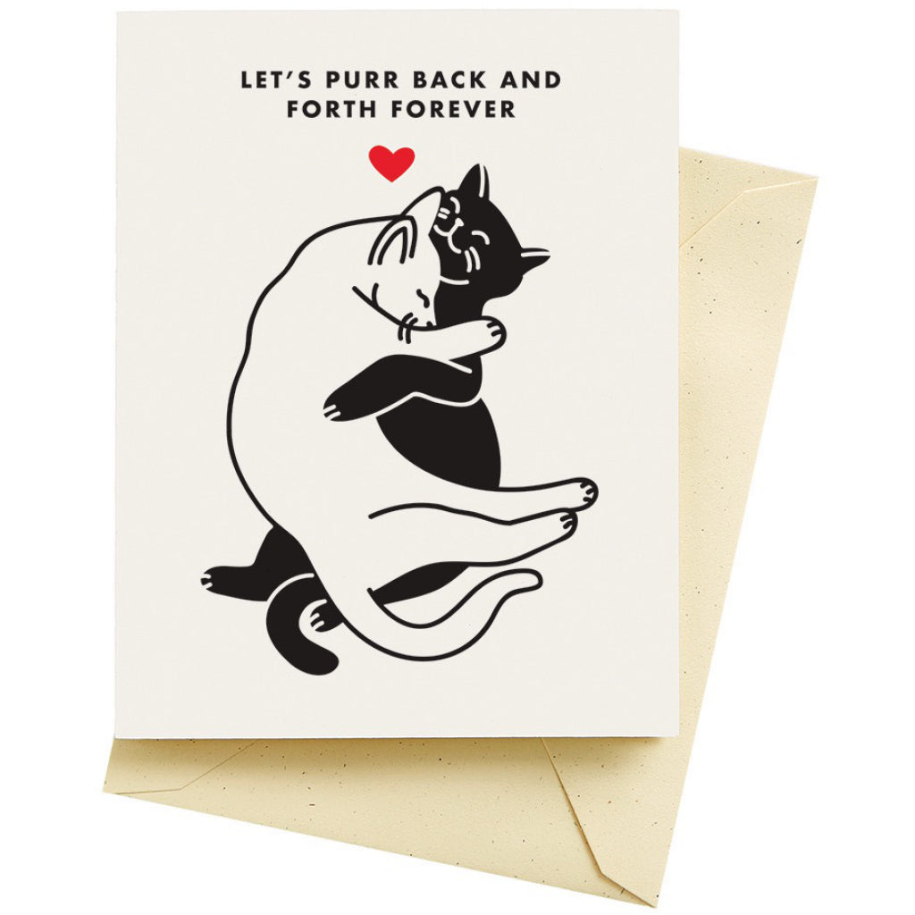 Purr Back & Forth Love Card
