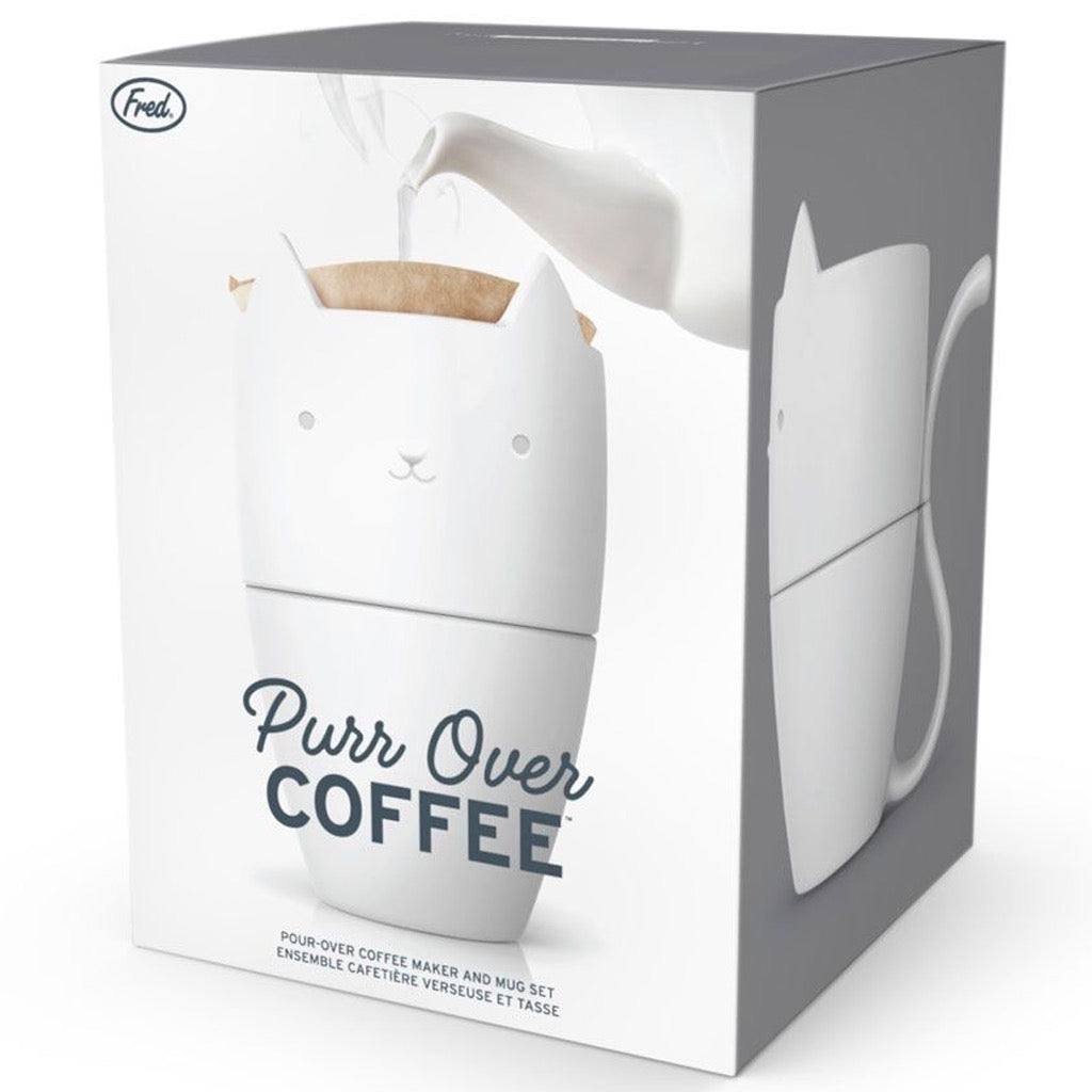 Purr Over Coffee Maker & Mug Set In Box