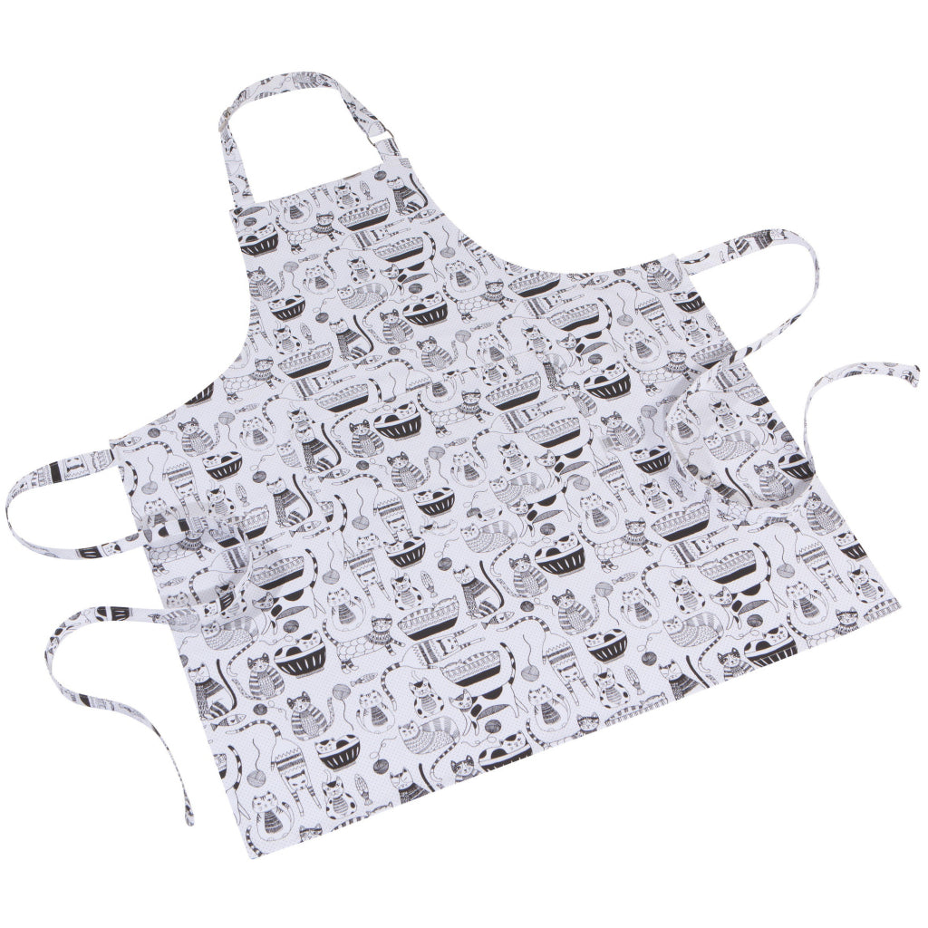 Full view of Purr Party Chef Apron.