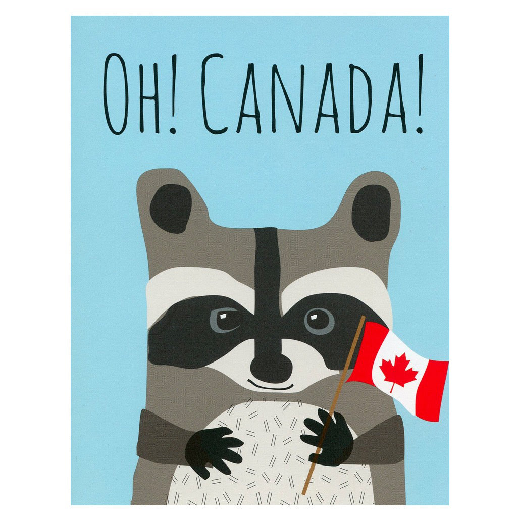 Raccoon Canada Card