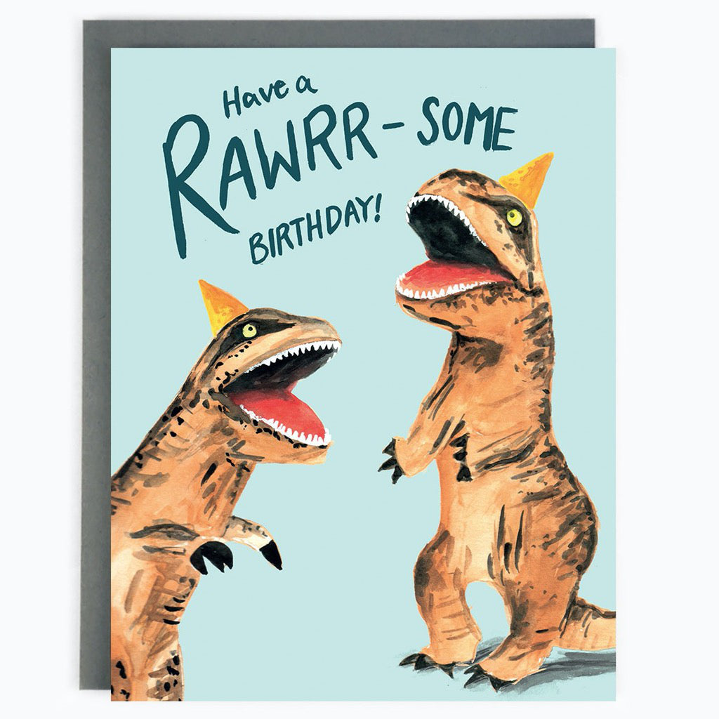 Rawrr-some Dino Birthday Card
