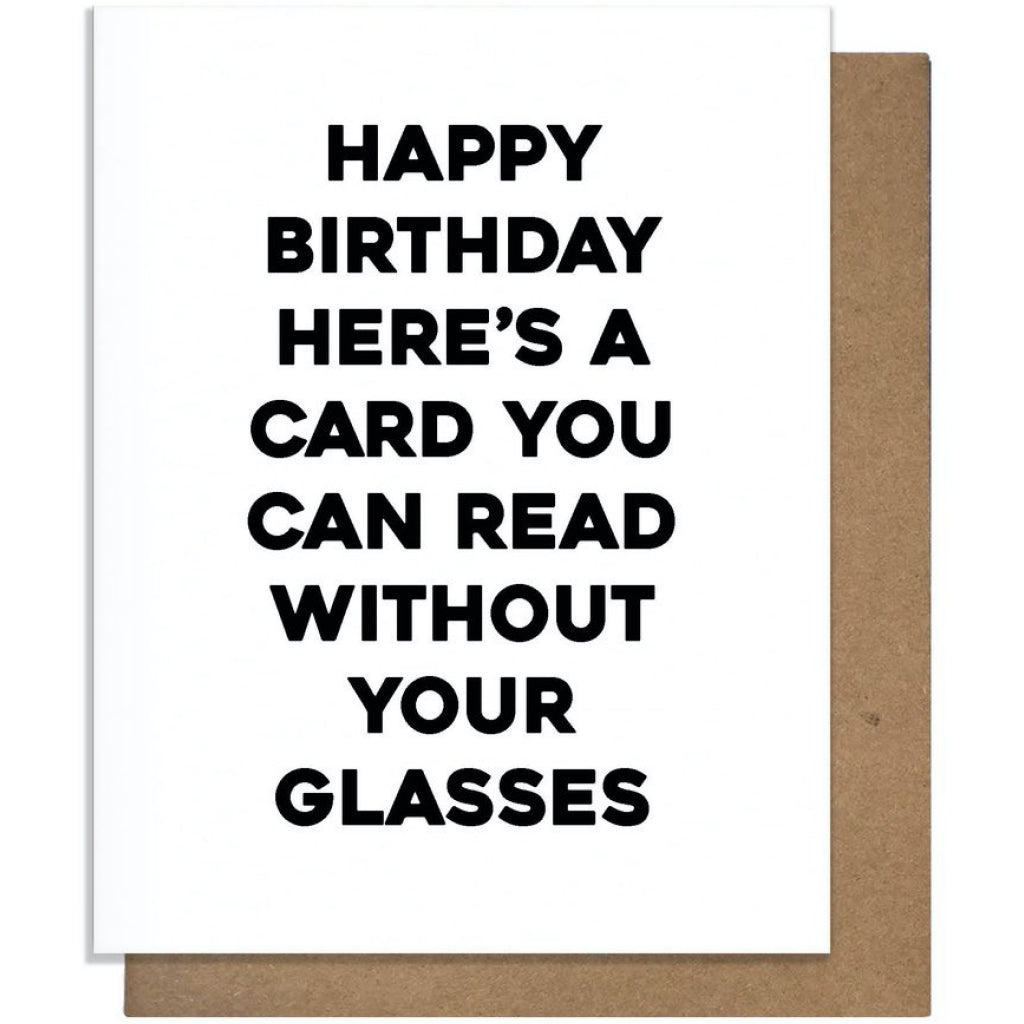 Read Without Your Glasses Card